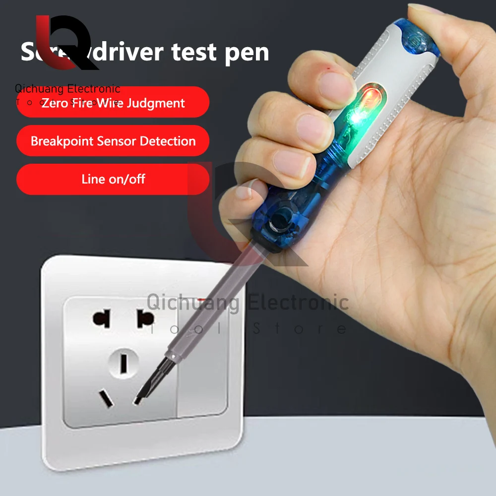 

Intelligent Voltage Tester Pen Non-contact Induction Digital Power Detector Pencil Electric Screwdriver Probe Circuit Indicator