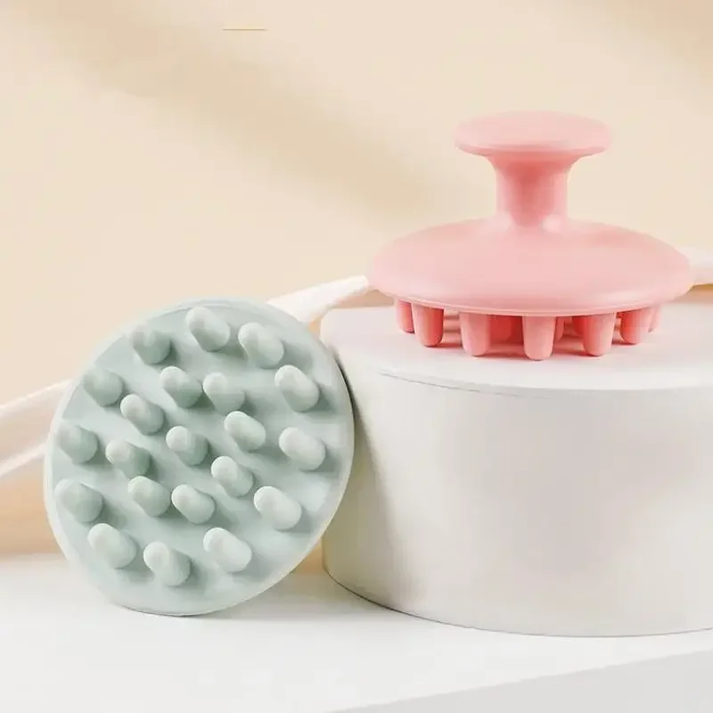 Shampoo in silicone Massaggiatore per capelli cuoio capelluto Shampoo Massaggio Pettine Spazzola per massaggio da bagno Massaggiatore per cuoio capelluto Spazzola per capelli Doccia Pettine Strumento per la cura