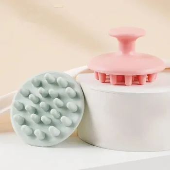 Shampoo in silicone Massaggiatore per capelli cuoio capelluto Shampoo Massaggio Pettine Spazzola per massaggio da bagno Massaggiatore per cuoio capelluto Spazzola per capelli Doccia Pettine Strumento per la cura