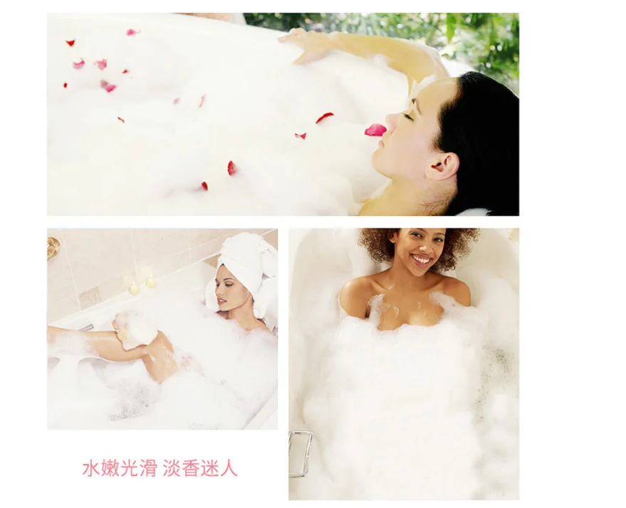 Bath Supplies Milk Bubble Bath Adult SPA Rose Liquid Shower Gel Jelly Spa Para Pies Bombe De Bain Salt гель для душа