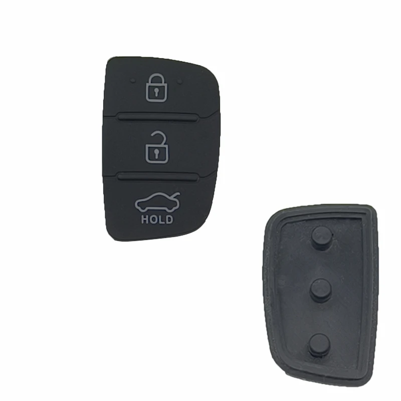 Cocolockey Gummi-Tastatur für Hyundai i40 i30 IX35 IX40 IX45 Tucson Elantra Sante Fe 3 Tasten klappbarer Flip-Fernbedienungsschlüssel Auto – Detail 6