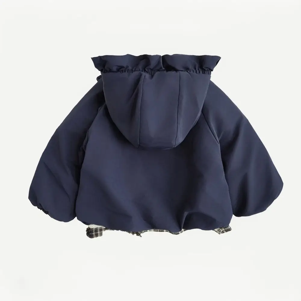 산리오 헬로키티 후드 코트, 면 플리스 안감 패딩, 여자 어린이  겨울 패션 따뜻하고 편안한 2025년 신상