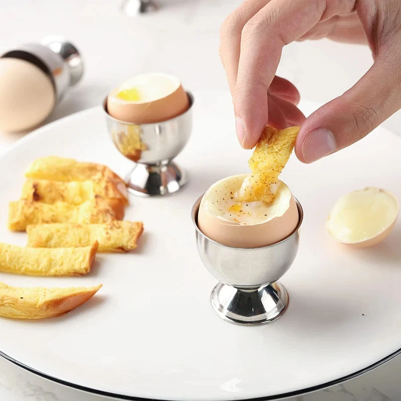 Stainless Steel Soft Boiled Egg Cups Egg Holder Tabletop Cup Stand Kitchen Breakfast Cooking Tool Kitchen Accessories 1pc egg cups holder