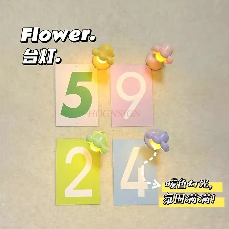 미니 책상 램프, 푸시핀, 분위기, 부드러운 나무판, 창의적인 사진, 벽걸이 펠트보드, 수제 못