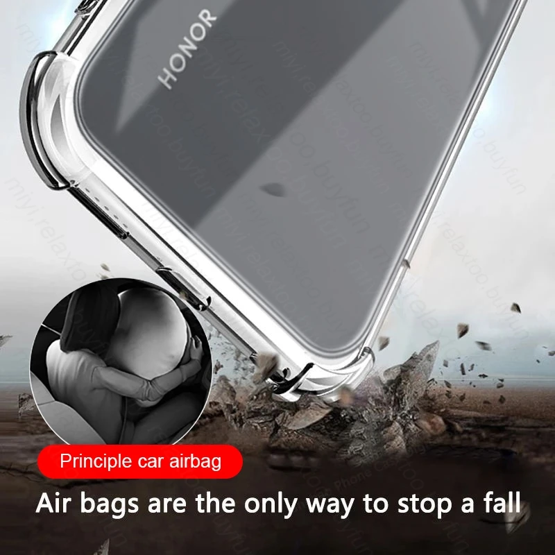 Clear Anti-Yellowing Shockproof TPU Soft Case