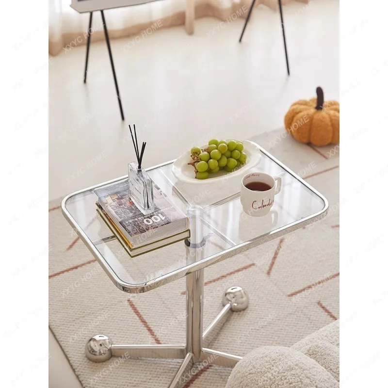 

Sofa Side Table Lifting Glass Tea Table Side Coffee Table