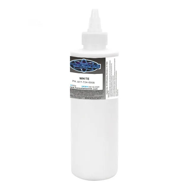 240ml Natural Plant Professinal Tattoo Ink White Color Semi Permanent Makeup Pigment Paints Bottles Body Art Tool American Brand