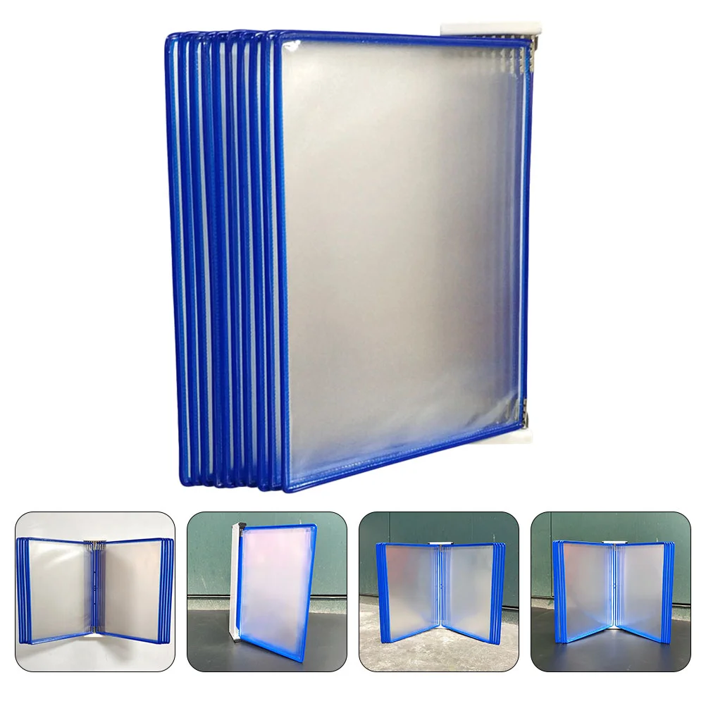 Wall File Hanging Folder Organizer Plastic Folders Rack Document Holder Files Storage Paper Containers Mount Pocket Display 1pc 3 tier document rack file holder letter folder tray for company office