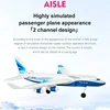G2 Simulation RC Passenger Plane EPP Anti-fall Material Cool Lighting RC Fixed-Wing Glider Airplane  Intelligent Balance System 3