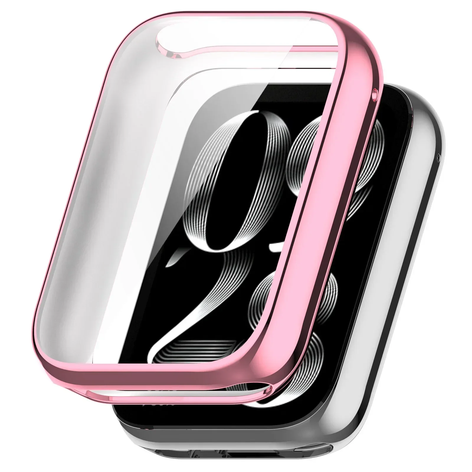 Deluxe TPU Smart Watch Case with Screen Protector - Soft Bumper Cover