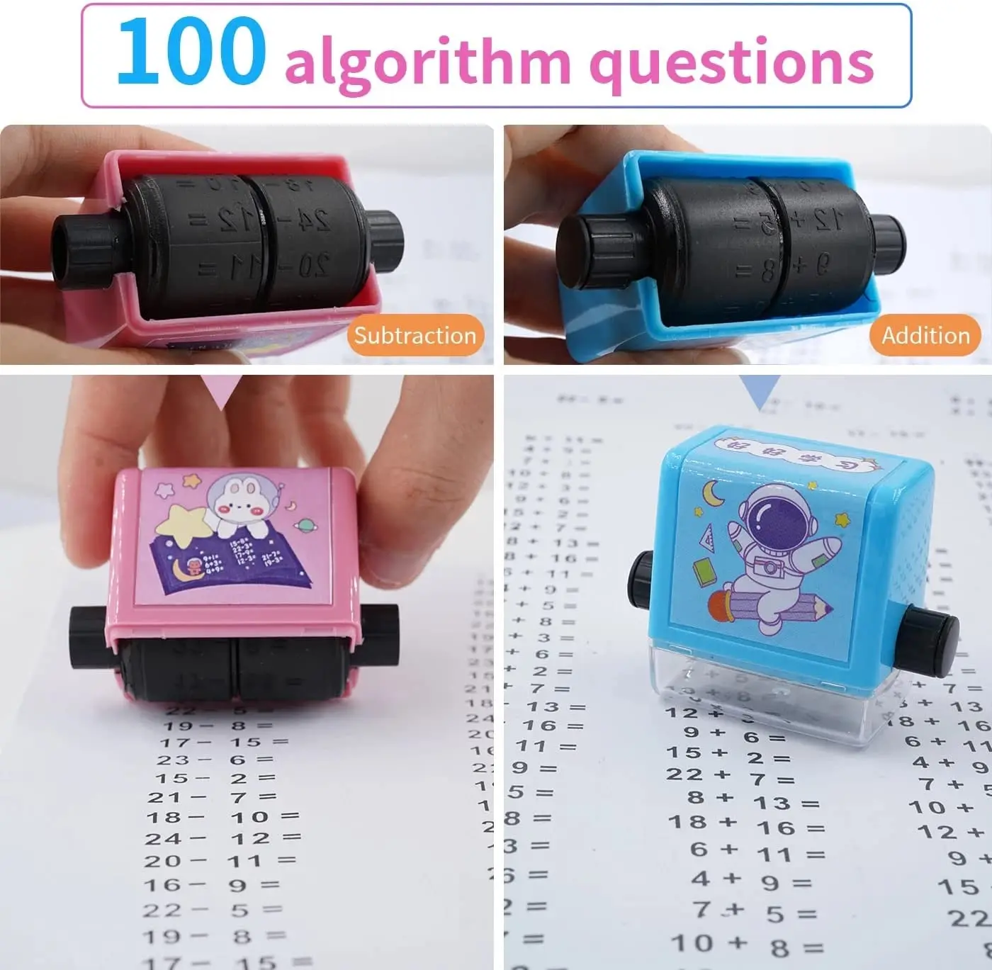 Mathematics exercise book Mathematics Practice Number Rolling Stamp Addition And Subtraction Primary School Students Practice Questions Within 100 Math