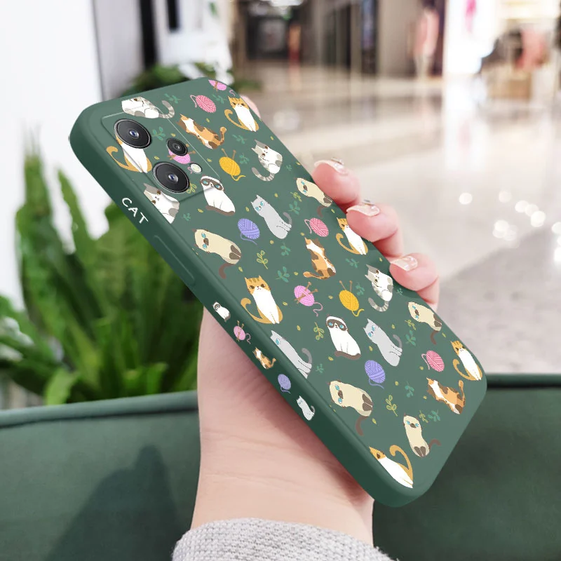 Elegant Liquid Silicone Cat Phone Case - Durable and Stylish Cover