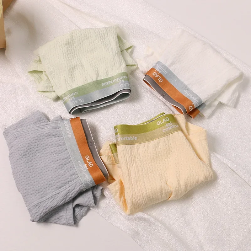 

Трусы-боксеры мужские из хлопка, эластичные дышащие короткие шорты, нижнее белье из чистого хлопка, большие размеры