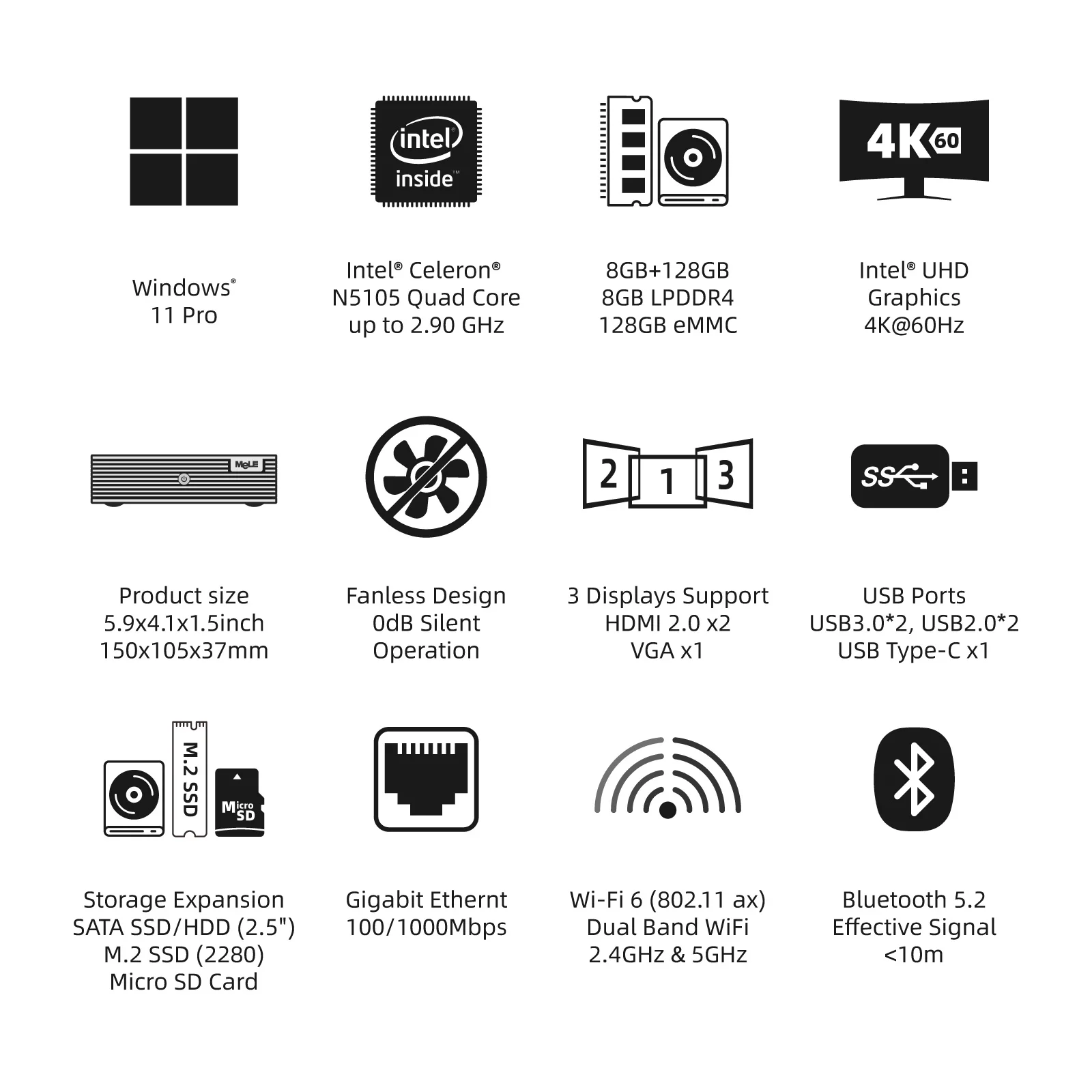 Рисунок 2 - MeLE мини-ПК Intel Celeron N5105