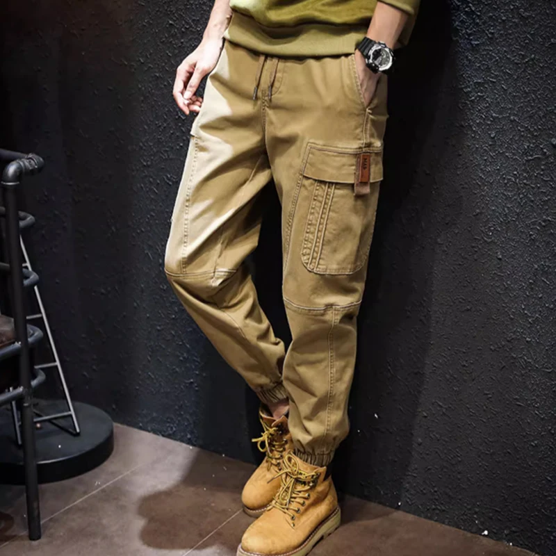 

Casual pants, loose-fitting, ankle-binding, nine-point cargo pants, trendy, all-in-one sweatpants