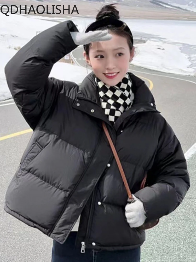 

Women's Jackets 2023 New in Stand Collar Fashionable Warm Costs Elegant Commuting Korean Version Streetwear Tops Woman Clothing