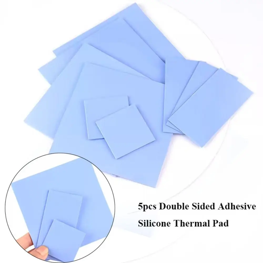 

Blue Color Silicone Thermal Pad Double Sided Adhesive Heat Conduction Graphics Chip Heat 4 Styles Computer CPU