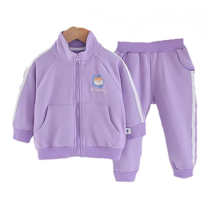 

New Spring Autumn Baby Clothes Suit Children Girls Fashion Jacket Pants 2Pcs/Sets Infant Toddler Casual Costume Kids Sportswear