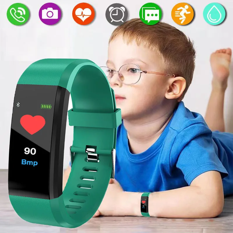 Montre Connectée Enfant Verfit Avec Localisation (iOS) - Traqueur Activité, Sommeil, Fréquence Cardiaque, 80+ Sports, étanche IP68
