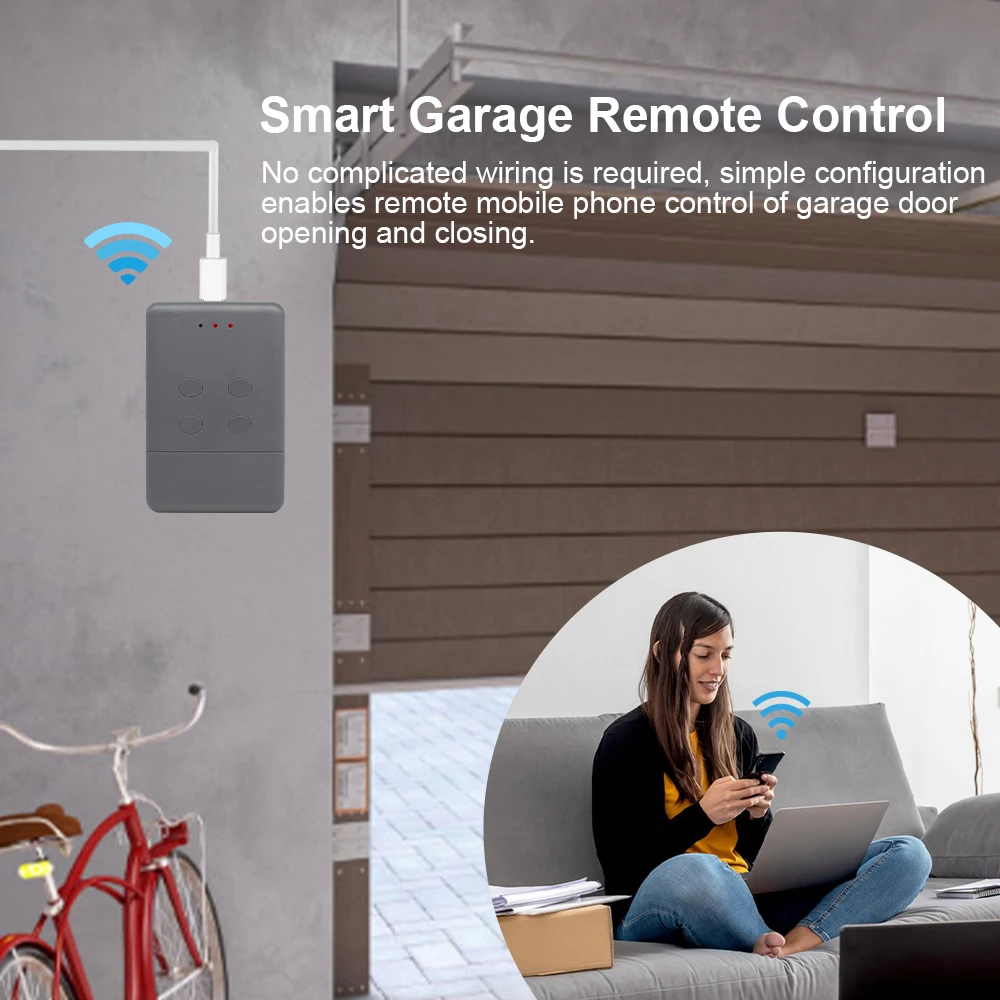 WIFI Smart Gate Opener Remote Control 868 MHz Transmitter HSM2 HSM4 HS4 HSE4 Garage Door Command Remote Barrier Works with Tuya