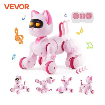 VEVOR Intelligent Remote Control Robot Cat – Electronic Stunt, Voice Command, Programmable Touch-Sense & Music Toy for Children 1