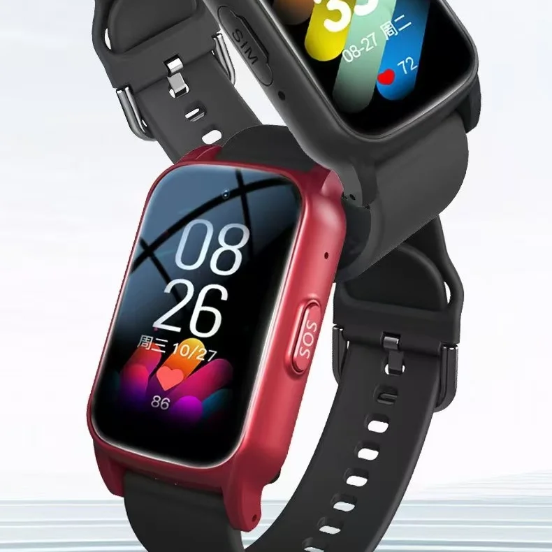 Smart watch GPS positioning, video calling, temperature, heart rate, blood pressure monitoring, SOS fall alarm, waterproof and o