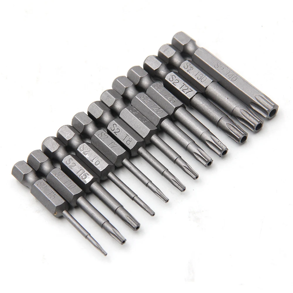 Hollow Plum Blossom S2 Screwdriver Set with Hexagonal Handle