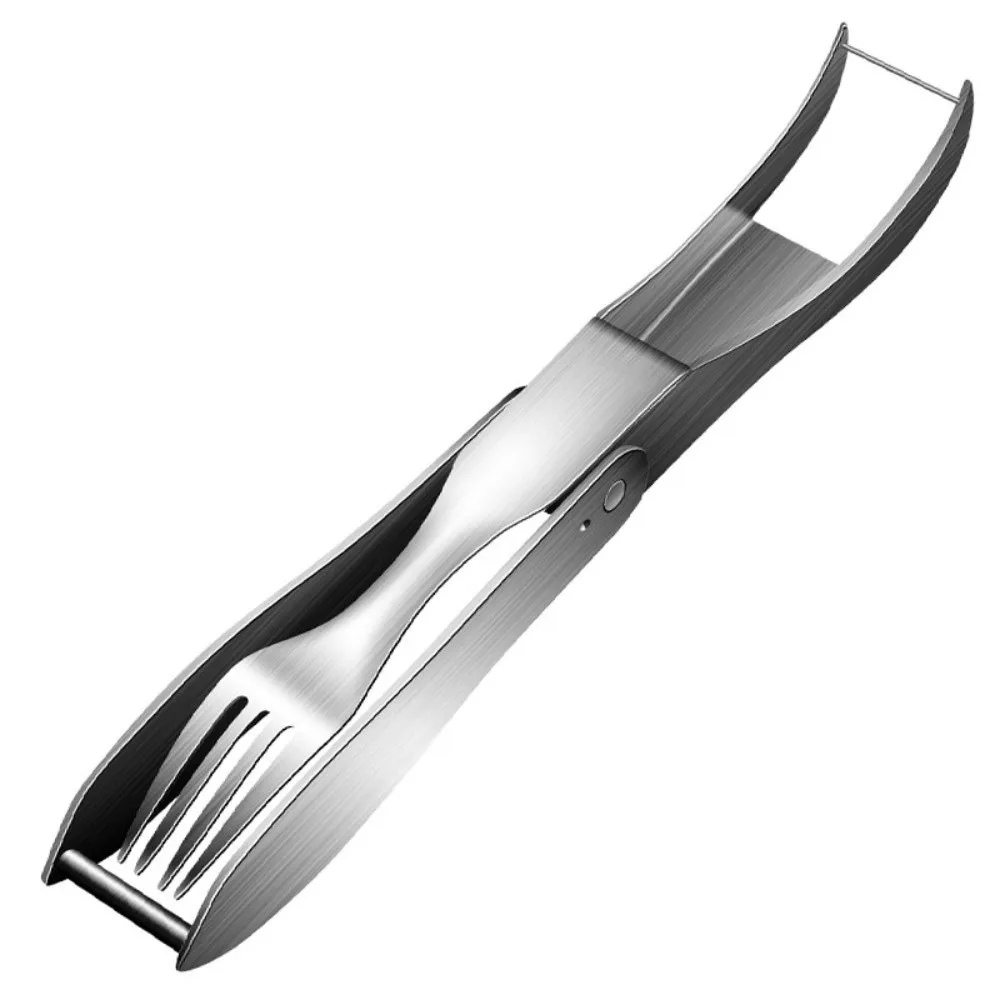 304 Stainless Steel 2-in-1 Fruit Fork Cutter Easy Use Uniformly Cube Cutting Watermelon Cutter Efficient Time Saving