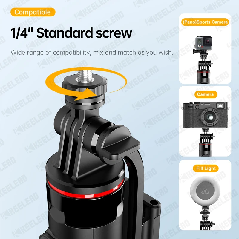 Selfie Stick Tripod Selfie Stick Sports Camera Selfie Stick Cell Phone Selfie Stick Smartphone Selfie Stick Phone Selfie Tripod 360 Rotation Portable Stand Wireless Remote For Lights Digital Cameras Gopro Smartphone