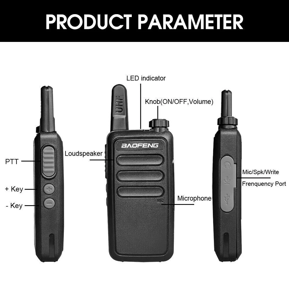 Рисунок 6 - Портативная рация Baofeng с быстрой зарядкой от USB