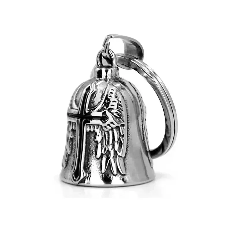 Lion King Pendant and Keychain with Uniquely Carved Bell - Retro Design