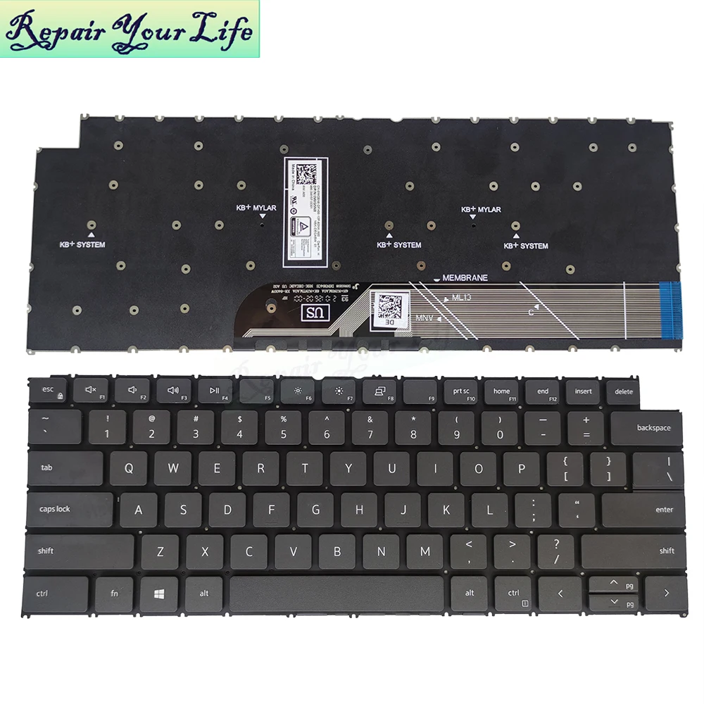 Tastiere Retroilluminate Inglesi Usa/Usa Per Dell Latitude 3320 3420(2021,2022) Vostro 5310 5320 5410 5415 Tastiere Americane 0Wg5N8