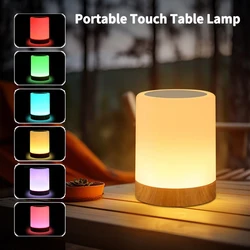 Versatile USB Rechargeable Night Light - Stylish Portable Table Lamp for Kids' Bedroom & Camping (White)