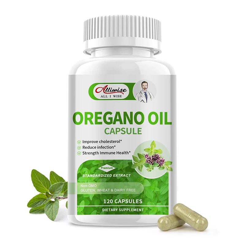 

Alliwise Oregano Immune Digestion Health Herbal Supplements Intestinal Health Anti inflammatory Relieves Bloating