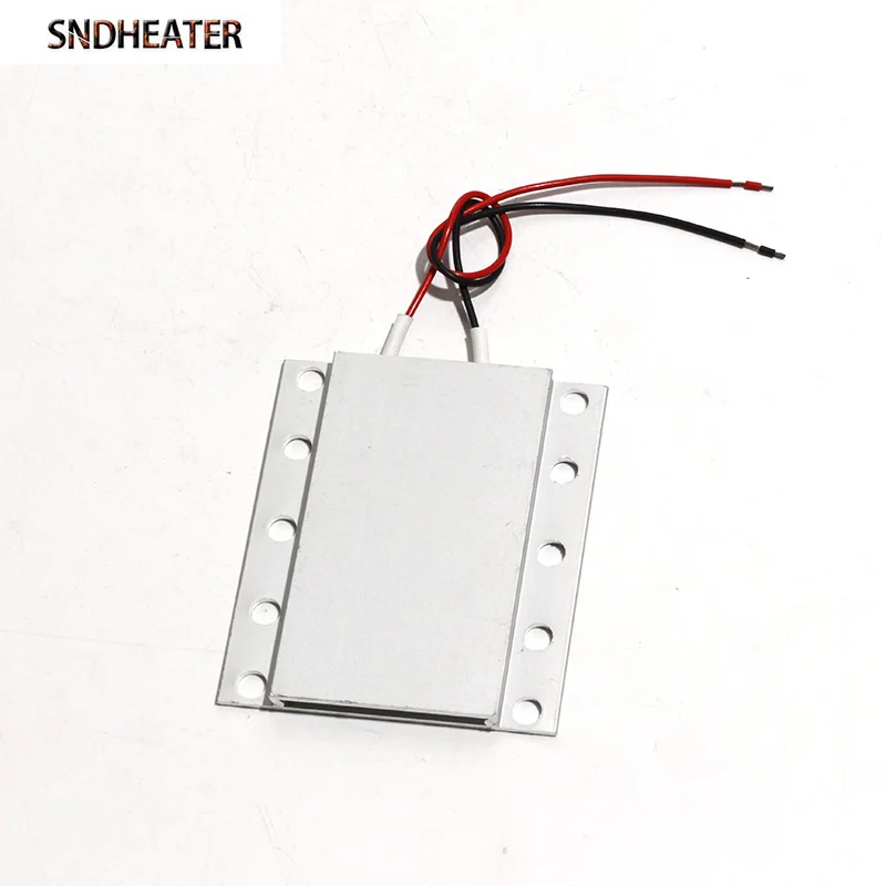 SNDHEATER 2PCS Aluminum Thermostat Heater Plate 73x63x7mm 24V Air Electric Heaters Built-in PTC heating chip