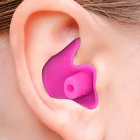 1 Pair Waterproof Soft Earplugs Silicone Portable Ear Plugs Swimming Accessories Durable Earplugs Classic Delicate Texture 1