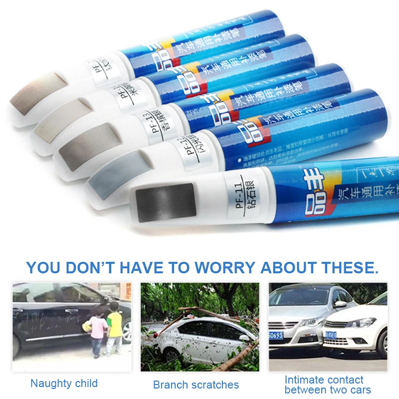 Car Scratch Remover Repair Paint Pen Waterproof Car Detailing Paint Marker Liquid Auto Care Maintenance Accessories 12ml