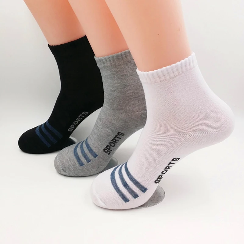 

3Pairs/Lot Men's Cotton Socks New Style Black Business Men Socks Soft Breathable Summer Winter for Male Socks Calcetines