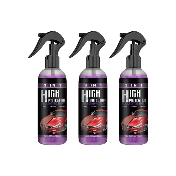 3 In 1 Quick Ceramic Car Coating Spray High Protection Car Shield Coating  Car Paint Repair Car Exterior Cleaning Coating Spray - Paint Care -  AliExpress