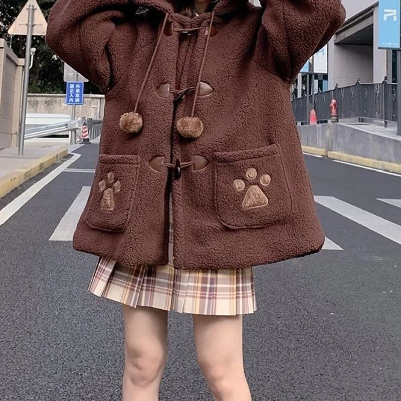 Kawaii Harajuku Style Cat Paw Winter Coat - Limited Edition