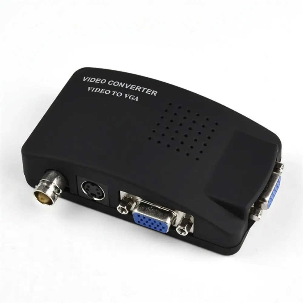 

Digital S-Video to VGA Converter BNC VGA Composite Switch Box RCA BNC to VGA VGA Output Adapter for PC Mac TV Camera DVD DVR