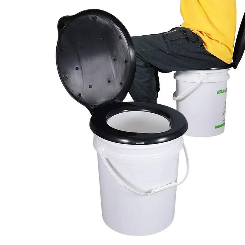 

Camping Toilets Portable Lid Design Camping Toilet Travel Potty Waterproof Potty Car Toilet Bucket Toilet Travel Toilet Commode