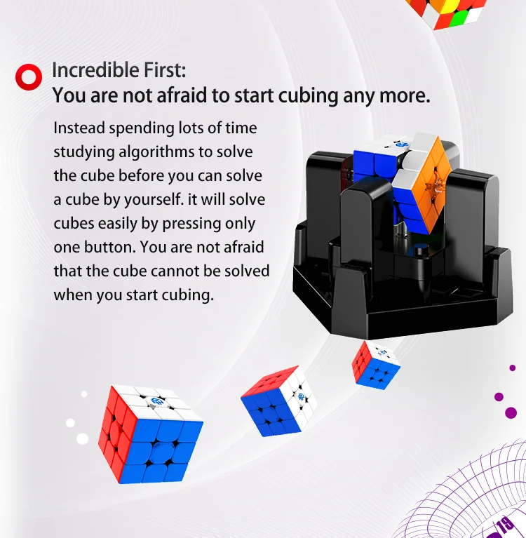 [Funcube]GAN Robot Magic Cube 3x3 Helper Bluetooth Connection To App  Speed magic cube Online Competition Puzzle Cubo Magico Gan