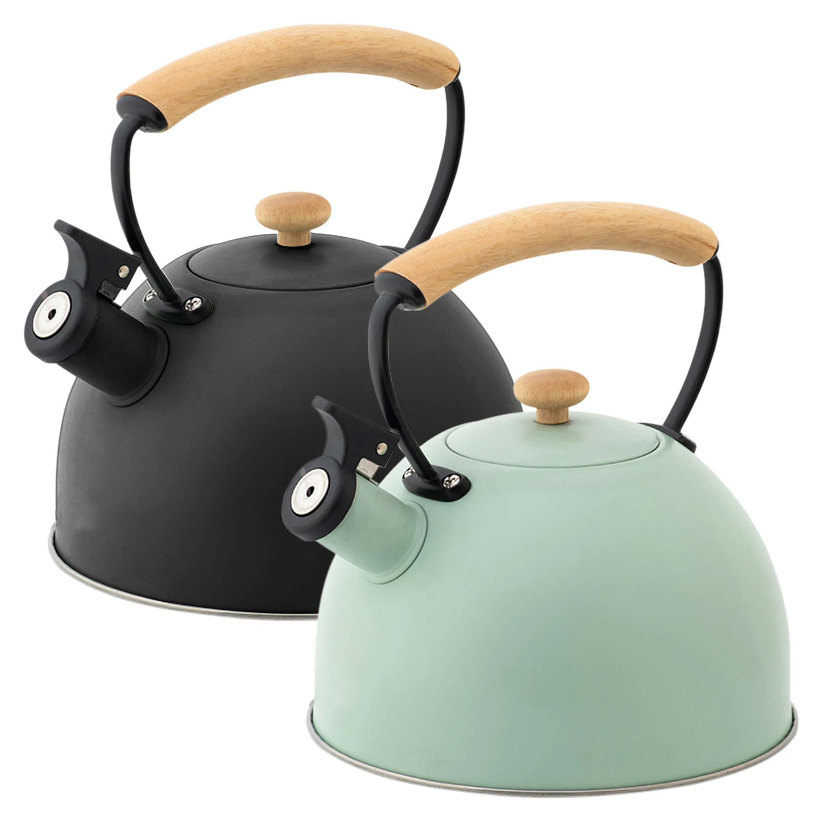 3L Whistling Tea Kettle Stovetop Food-Grade Whistling Tea Pot Stainless Steel Teapot Matte Stovetops Enamel Food Grade Teapot