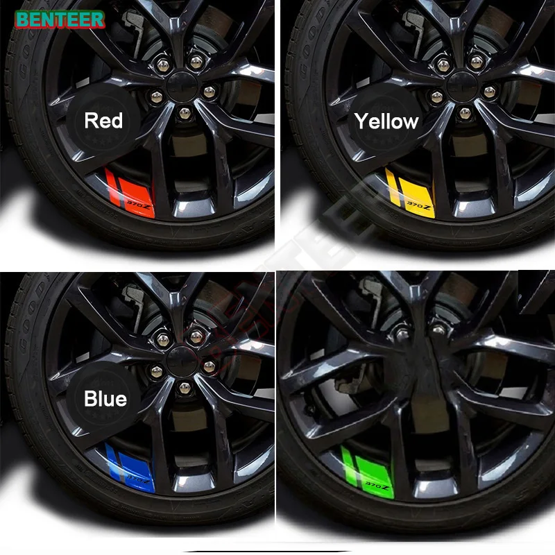 

6pcs Car wheel sticker For Nissan 370Z Auto Accessories