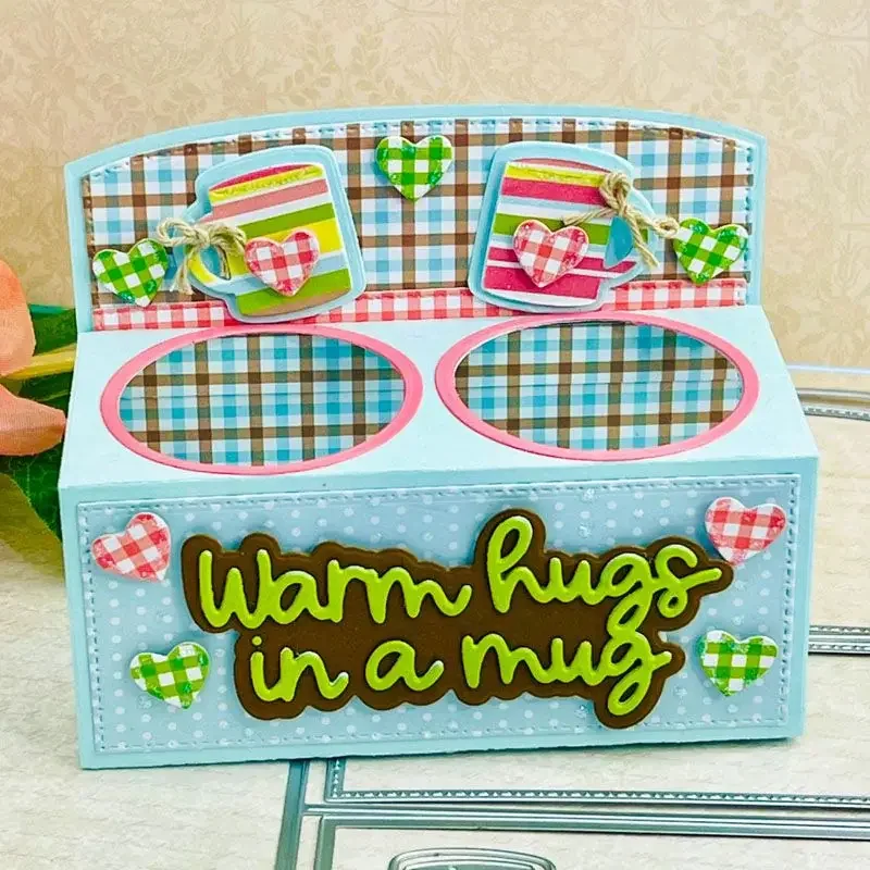 Dressing Screen Pop-Up Stand-Up New Cutting Dies Scrapbook Diary Decoration Embossing Template Diy Greeting Card Handmade