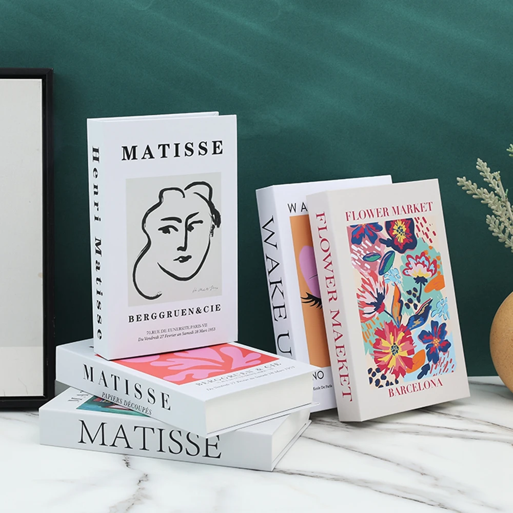 Colorful Luxury Decoration Fake Books Aesthetic Coffee Table Books