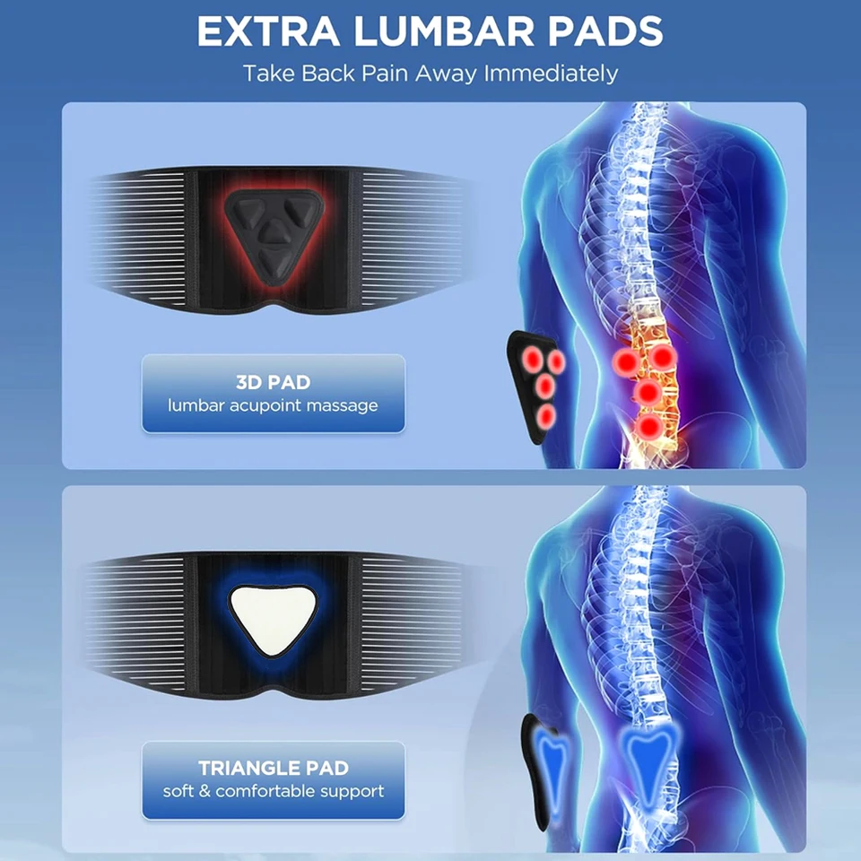 Bracepost Lower Back Brace With Ice Packs - Bionic Spine Support Belt For Sciatica, Hernia & Back Pain Relief (XX-Large)