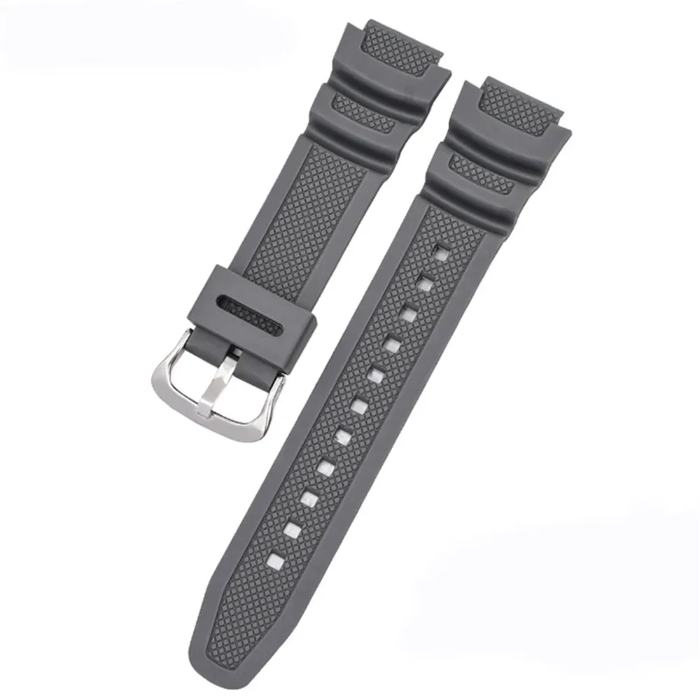 Durable Rubber Silicone Watch Strap Bracelet, 18mm