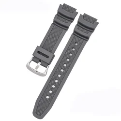 Durable Rubber Silicone Watch Strap Bracelet, 18mm - 18mm (Grey S)
